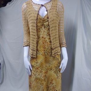 Crochet jacket dress